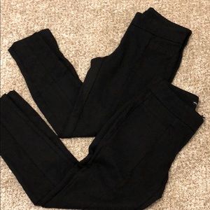 Both black trouser / leggings